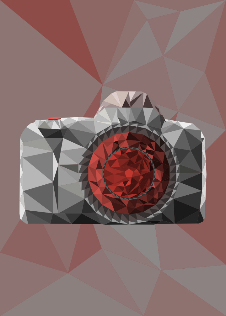 A low poly camera