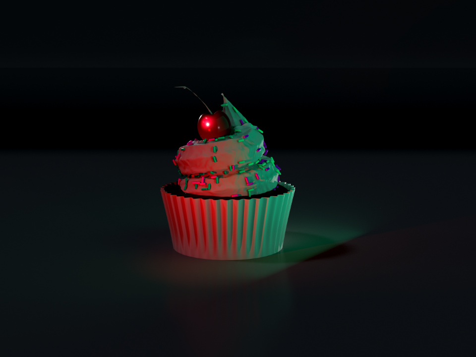 Realistic Cupcake Render